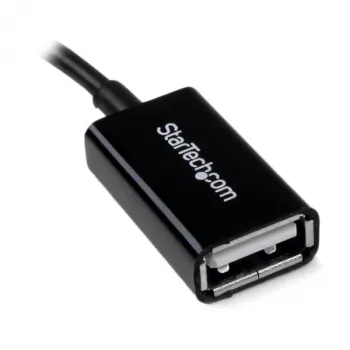 StarTech.com 5 colių Micro USB į USB OTG pagrindinės įrangos adapteris M/F, 0,127 m, Micro-USB B, USB A, USB 2.0, 0,48 Gbit/s, juoda