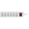 InLine Power strip SWITZERLAND 6-ių lizdų su jungikliu, 1,5 m, baltas