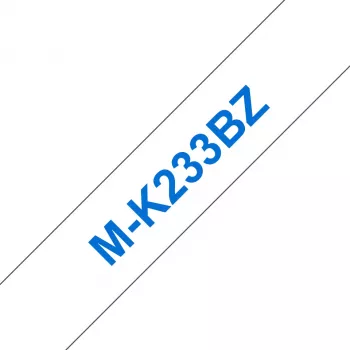 Žymėjimo juosta Brother MK233 12mm mėlyna/balta