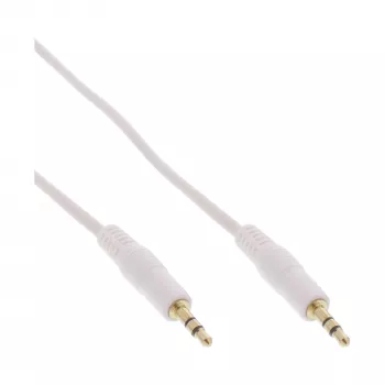 InLine garso laidas 3,5 mm stereo kištukas / kištukas baltas/auksinis 5 m
