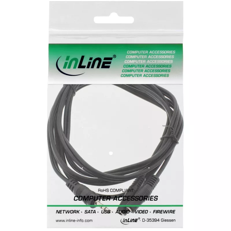InLine 3,5 mm Jack Y laidas vyriškas į 2x 3,5 mm jack moteriškas Stereo 1 m