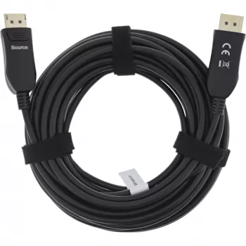 InLine DisplayPort 1.4 AOC laidas, 8K4K, juodas, 30 m