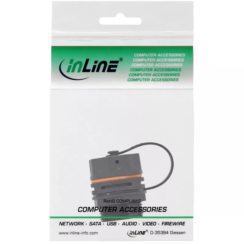 InLine Cat.6A vandeniui atsparus RJ45 jungtis IP68, pramoninis