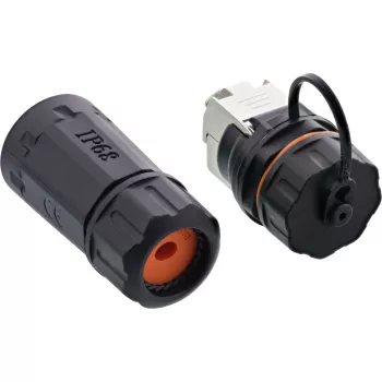 InLine Cat.6A movų rinkinys, vandeniui atsparus IP68, 2x RJ45 F/F, 1:1