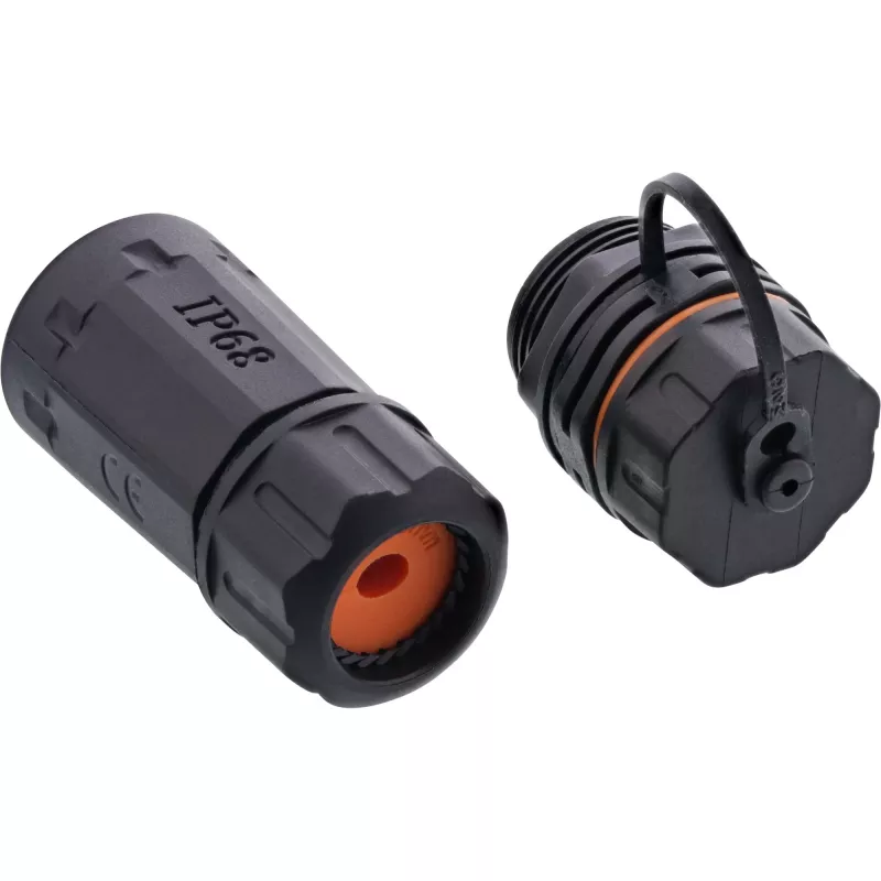 InLine Cat.6A jungtis, vandeniui atspari IP68, 2x RJ45 F/F, 1:1