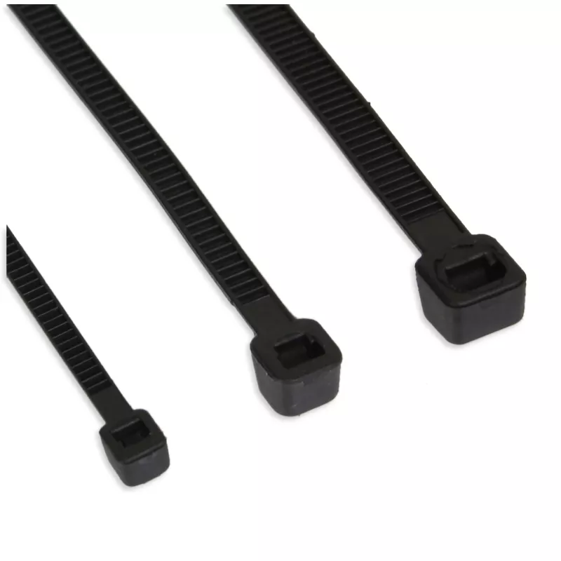 Kabelių raiščiai InLine 250 mm × 4,8 mm, juodi, tempimo stipris 215,7 N, 100 vnt.
