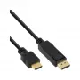 InLine 30 vnt. didmeninė pakuotė DisplayPort į HDMI adapterio kabelis, juodas, 2 m