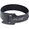 InLine kabelių raištis su lipnia juosta 180x12 mm 10 vnt. juoda