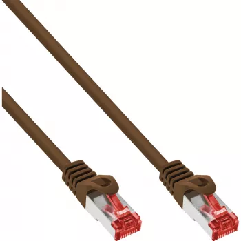 InLine Patch Laidas S/FTP PiMF Cat.6 250MHz PVC varinis rudas 7,5 m