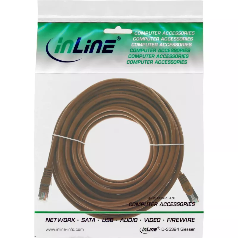 InLine Patch Laidas SF/UTP Cat.5e rudas 7,5 m