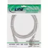 InLine maitinimo laidas, CEE 7/7 kampuotas / 3 kontaktų IEC C13 kištukas, pilkas, 1,5 m