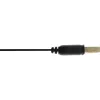 InLine Micro USB 2.0 plokščias laidas USB A / Micro-B, juodas/auksinis, 1 m