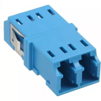 InLine 89989D Skaitmeninis optinis adapteris Duplex LC/LC vienmodis su keramine mova mėlynas