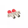 InLine optinis adapteris metalinis duplex ST/ST MM su keramine mova ir flanšu