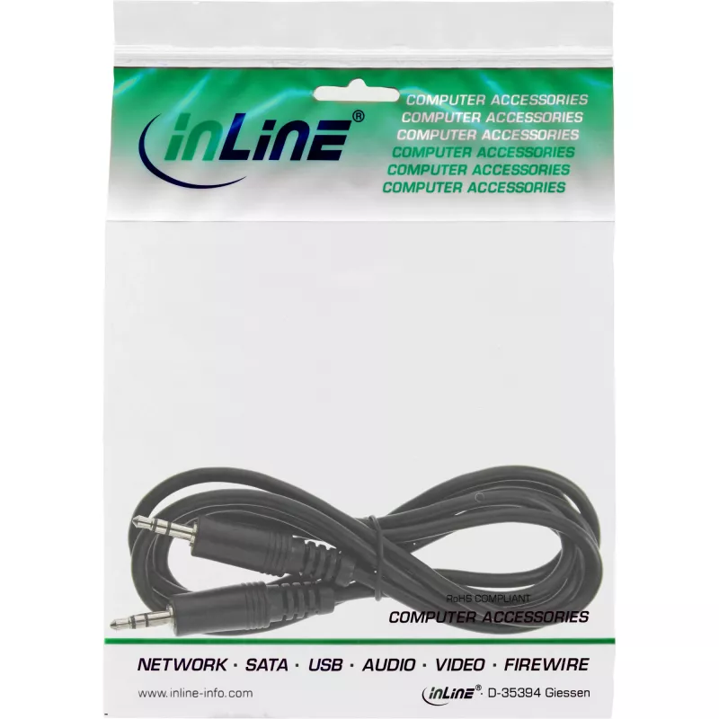InLine garso laidas 3.5mm stereo kištukas / kištukas 0,5 m