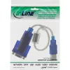 USB į Sub-D 9 kontaktų nuoseklųjį prievadą adapterio laidas Premium InLine 33304D