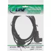 InLine maitinimo laidas, Euro kištukas / Euro8 kampuotas, juodas, 2 m