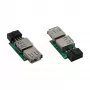 InLine USB 2.0 adapteris vidinis 2x USB A lizdas prie pagrindinės plokštės jungties 33440I