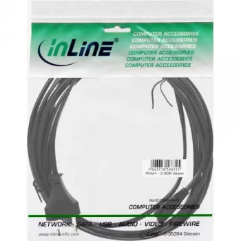 InLine maitinimo laidas, Euro kištukas / Euro8 kištukas, juodas, 5 m