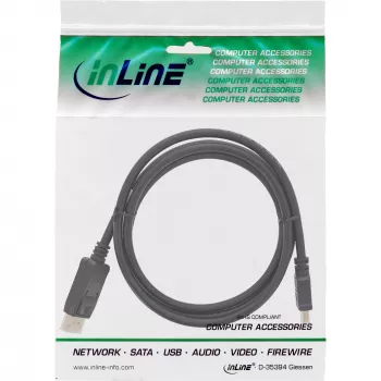 InLine DisplayPort į HDMI keitiklio laidas juodas 10 m