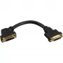 InLine DVI-I adapterinis kabelis 24+5 DVI motina / motina su flanšu 0,2 m