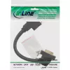 InLine DVI-I adapterinis kabelis 24+5 DVI motina / motina su flanšu 0,2 m
