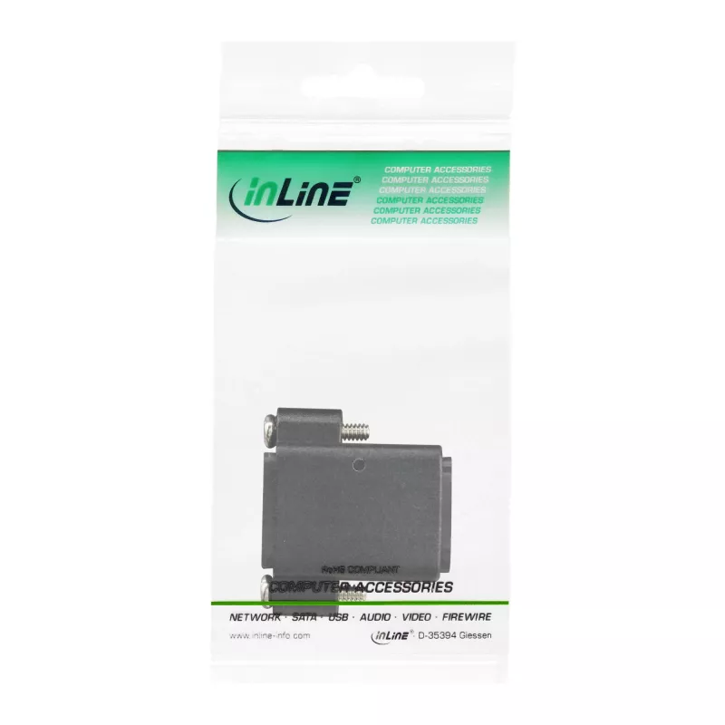 InLine HDMI adapteris A lizdas / A lizdas su flanšu, auksuoti kontaktai, 4K2K