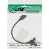 InLine USB 2.0 adapterinis kabelis, A tipo lizdas / B tipo važiuoklės jungtis, 33441F, 0,2 m