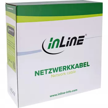 InLine Patch kabelis S/FTP PiMF Cat.6A halogen free 500MHz baltas 100m