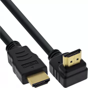 InLine High Speed HDMI laidas su Ethernet, kampuotas, 7,5m