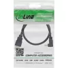 HDMI kabelis InLine 17002V 2m kampuotas High Speed su Ethernet