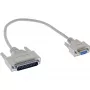 InLine Serial Cable DB9F-DB25M 0.33 m pilkas