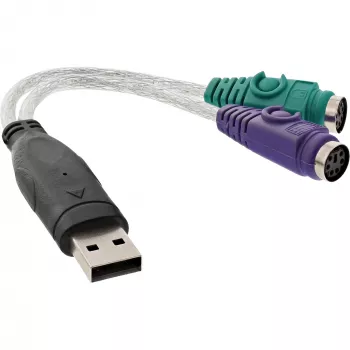 InLine USB į PS/2 keitiklis USB A kištukas / 2x PS/2 lizdai