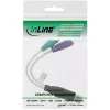 InLine USB į PS/2 keitiklis USB A kištukas / 2x PS/2 lizdai