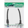 InLine Patch Laidas S/FTP PiMF Cat.6A halogen free 500MHz juodas 0,25m