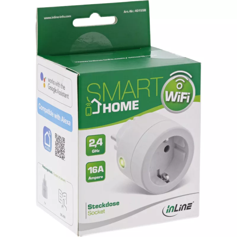 InLine Smart Socket II – išmanusis kištukinis lizdas „SmartHome“ sistemai