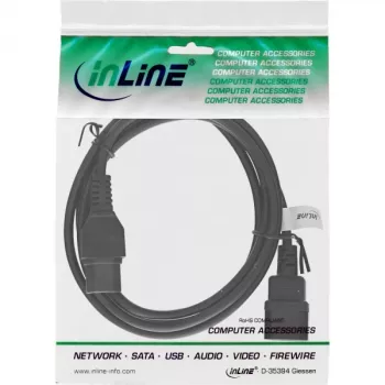 InLine ilginimo laidas karštoms sąlygoms IEC-C15 / IEC-C14 tiesus, 2 m