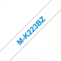 Juostelė etikečių Brother MK223BZ mėlyna ant baltos 9mm