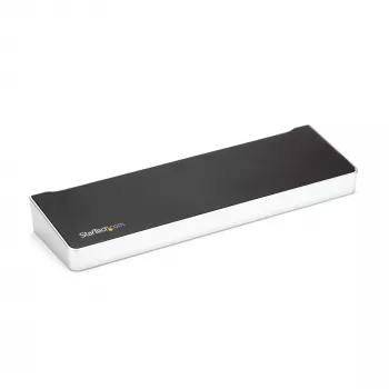 StarTech.com 4K USB-C Dock – Trijų 4K monitorių dokas, Mac & Windows, USB-C į HDMI ir DisplayPort, 60W įkrovimas, 5x USB 5Gbps šakotuvas – TAA