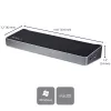 StarTech.com 4K USB-C Dock – Trijų 4K monitorių dokas, Mac & Windows, USB-C į HDMI ir DisplayPort, 60W įkrovimas, 5x USB 5Gbps šakotuvas – TAA