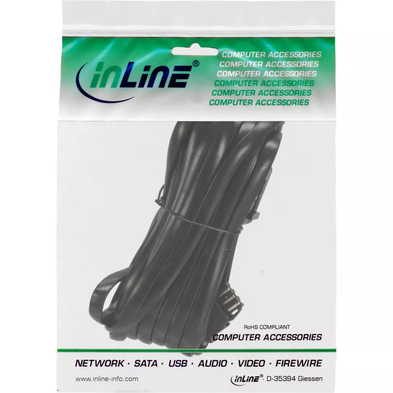 InLine TAE-N telefono ilginimo laidas TAE-N kištukas / lizdas 3 m