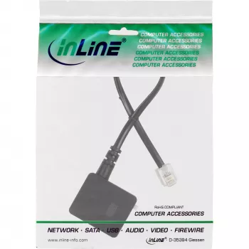Adapterinis kabelis TAE RJ11 6P4C kištukas į TAE-N lizdą InLine 69946