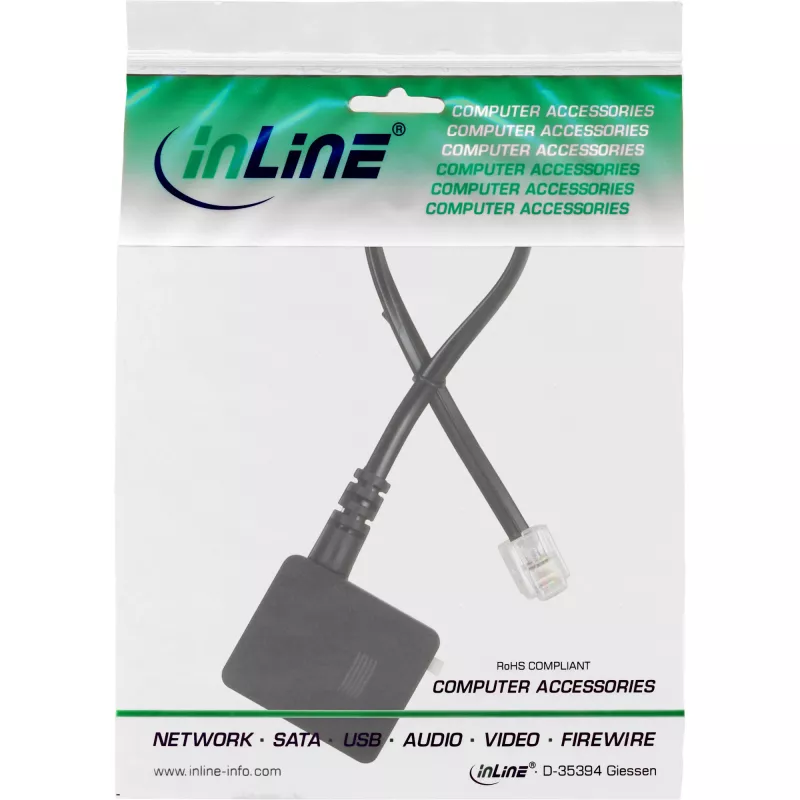 Adapterinis kabelis TAE RJ11 6P4C kištukas į TAE-N lizdą InLine 69946