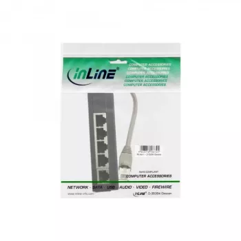 InLine ISDN skirstytuvas 5x RJ45 moteriškas 15 cm kabelis su gnybtiniais rezistoriais