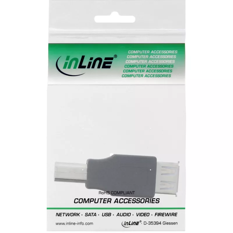 InLine USB 2.0 adapteris A lizdas / B kištukas 33442