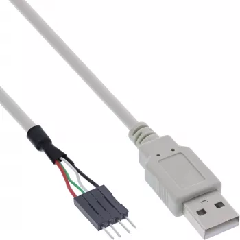 InLine USB 2.0 adapterio laidas USB A tipas (vyriškas) / Pin Header (vyriškas), 0,40 m