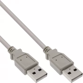 USB 2.0 laidas A tipo kištukas / kištukas smėlio spalvos 3 m InLine 34330H