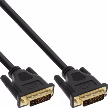 InLine DVI-D Premium laidas 24+1 kištukas / kištukas Dual Link auksuotas 10 m