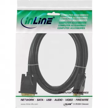 InLine DVI-D Premium laidas 24+1 kištukas / kištukas Dual Link auksuotas 10 m
