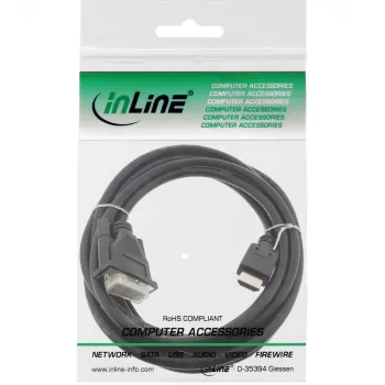InLine HDMI-DVI laidas HDMI kištukas / DVI kištukas 18+1 juodas 3m
